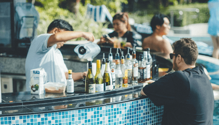 poolside bar